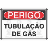 Perigo - tubulação de gás